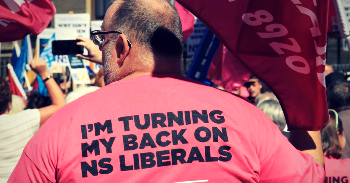 Turning my back on NS Liberals CUPE 8920