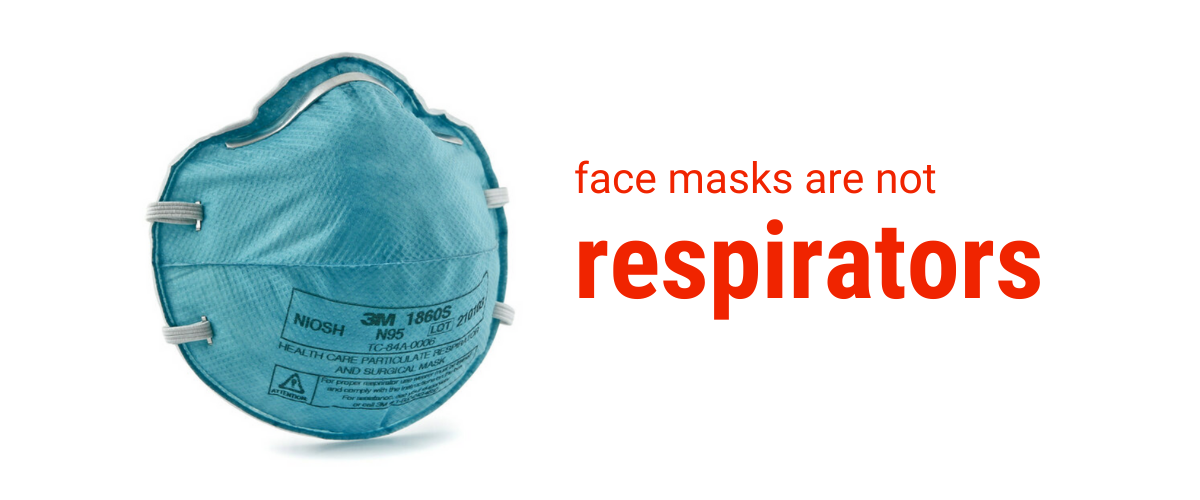 face masks are not respirators CUPE Nova Scotia
