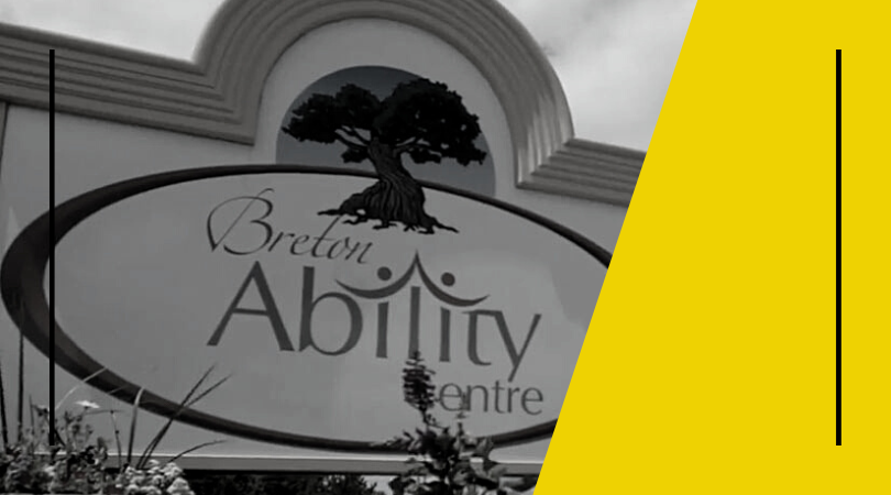 Photo of outdoor sign that says, "Breton Ability Centre".