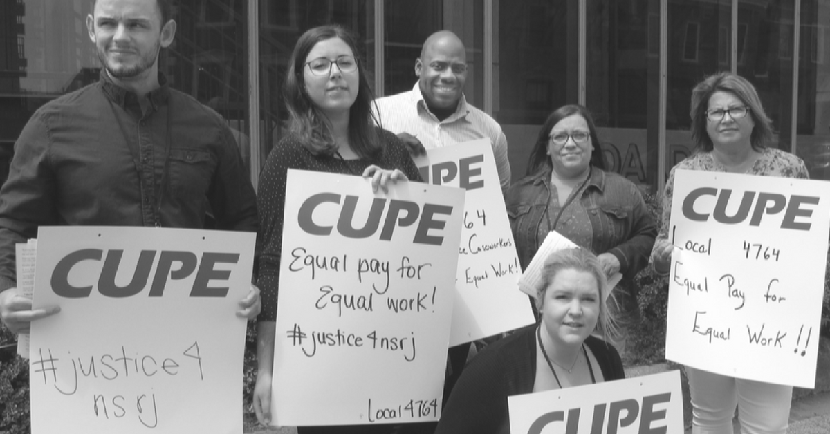 CUPE 4764 picket line