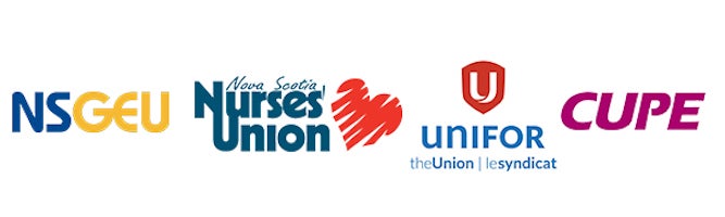 Four Unions' logos - health care sector