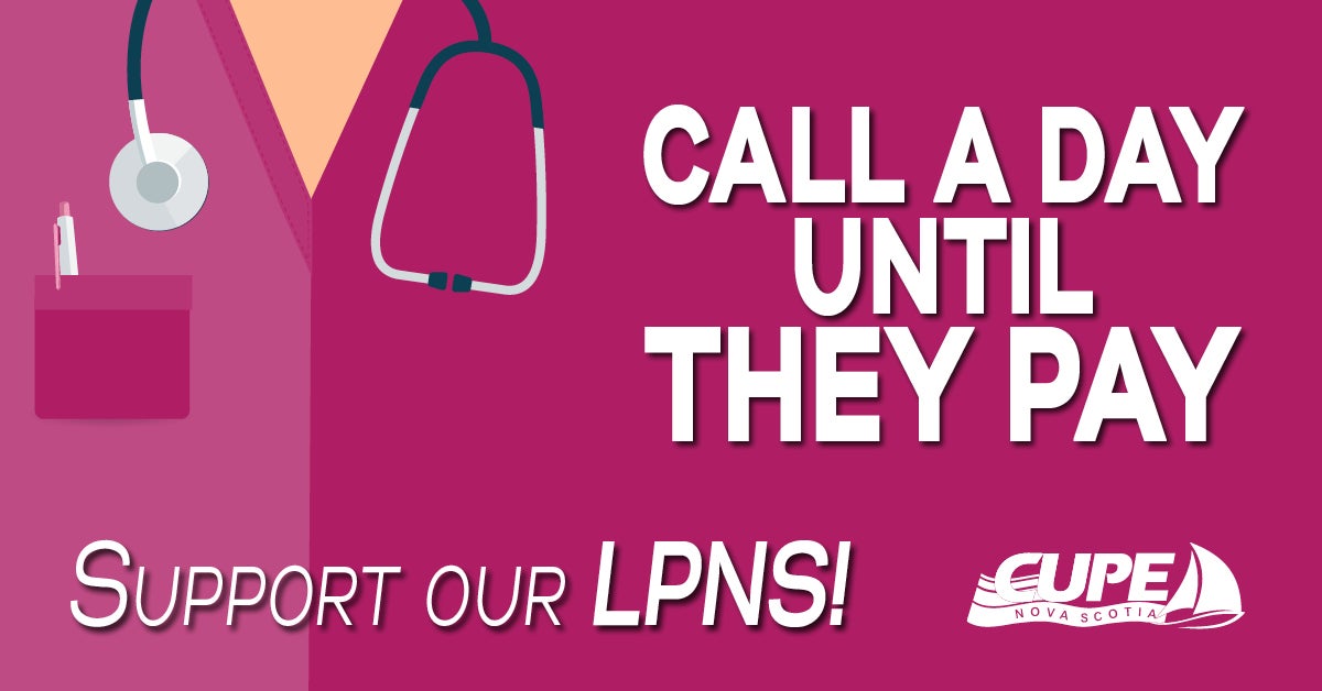 Web banner: Call a day until they pay; Support LPNs