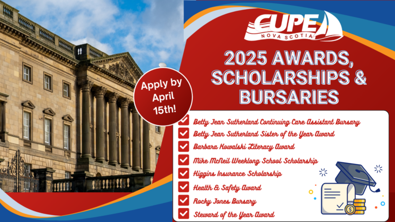 CUPE Nova Scotia’s 2025 Award, Scholarship & Bursary Applications ...